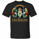Wednesday Addams I Am Smiling Vintage T-Shirt, Black, Unisex T-Shirt
