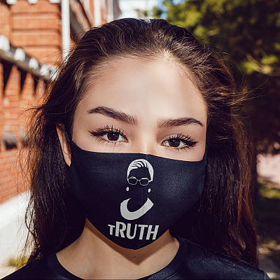 Alternative view of tRUTH Ruth Bader Ginsburg Feminist Washable Reusable Custom - Printed Cloth Face Mask Cover