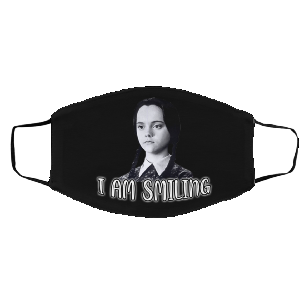 Wednesday Addams I Am Smiling Washable Reusable Custom Printed Cloth Face Mask Cover, Black, Cloth Face Cover – Medium/Large Wednesday Addams I Am Smiling Washable Reusable Custom Printed Cloth Face Mask Cover, Black, Cloth Face Cover – Medium/Large