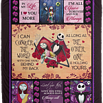 Jack I Can Conquer The World With One Hand As Long As The Other One Is Holding Yours Fleece - Sherpa Blanket, White, Cozy Plush Fleece Blanket - 50x60