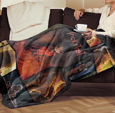 Alternative view of Sam Trick 'r Treat Fleece Blanket - Halloween Blanket