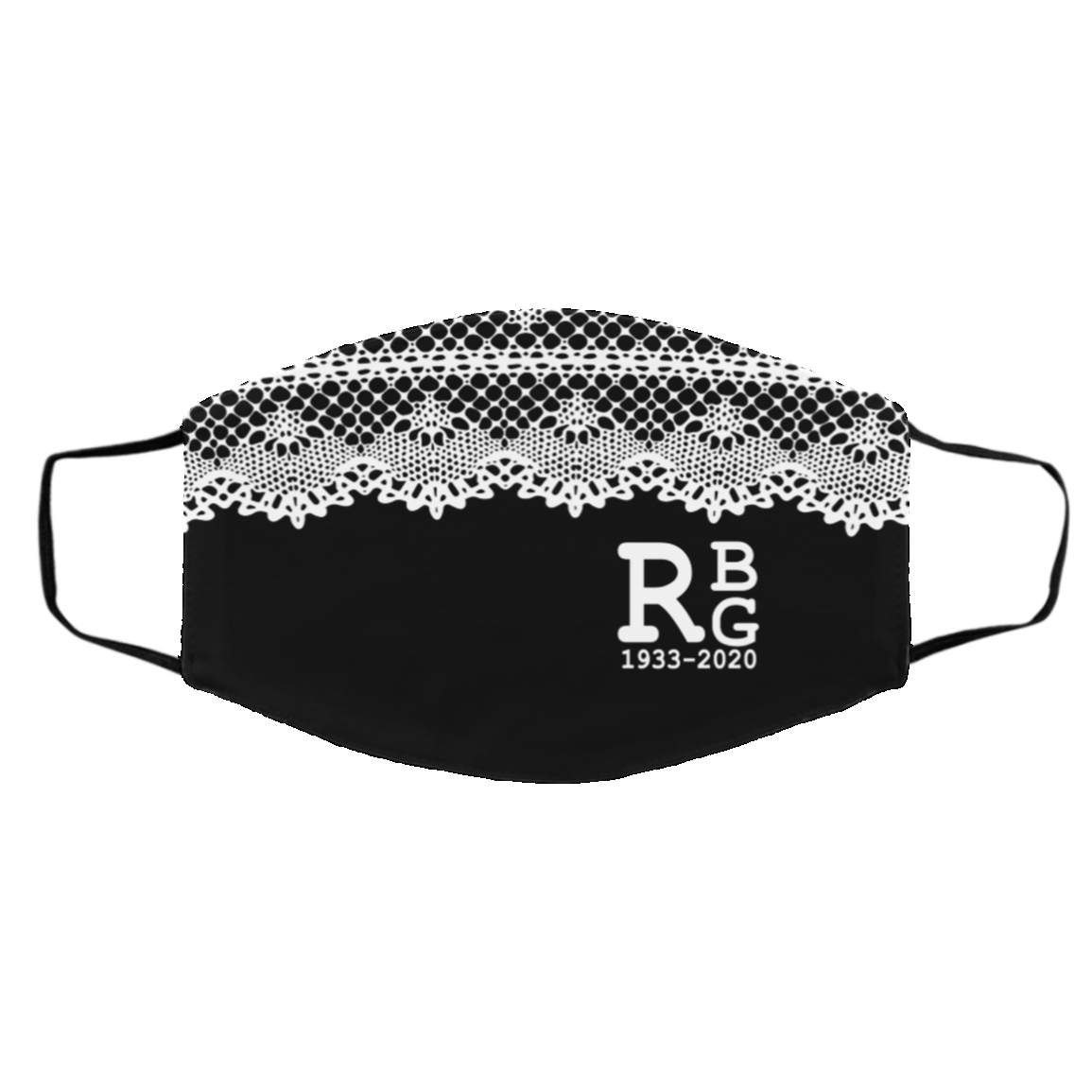 Notorious RBG Lace Collar Ruth Bader Ginsburg Feminism Washable Reusable Custom - Cloth Face Mask Cover, Black, Cloth Face Cover – Medium/Large Notorious RBG Lace Collar Ruth Bader Ginsburg Feminism Washable Reusable Custom - Cloth Face Mask Cover, Black, Cloth Face Cover – Medium/Large