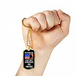 Veterans Are Not Suckers Or Losers Dog Tag Pendant Necklace - Dog Tag (Gold Plated) Veterans Are Not Suckers Or Losers Dog Tag Pendant Necklace - Dog Tag (Gold Plated)