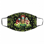 I Smell Weed Three Witches Hocus Washable Reusable Custom - Printed Cloth Face Mask Cover, Black, Cloth Face Cover – Medium/Large
