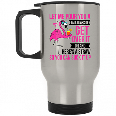 14 oz. Silver Travel Mug