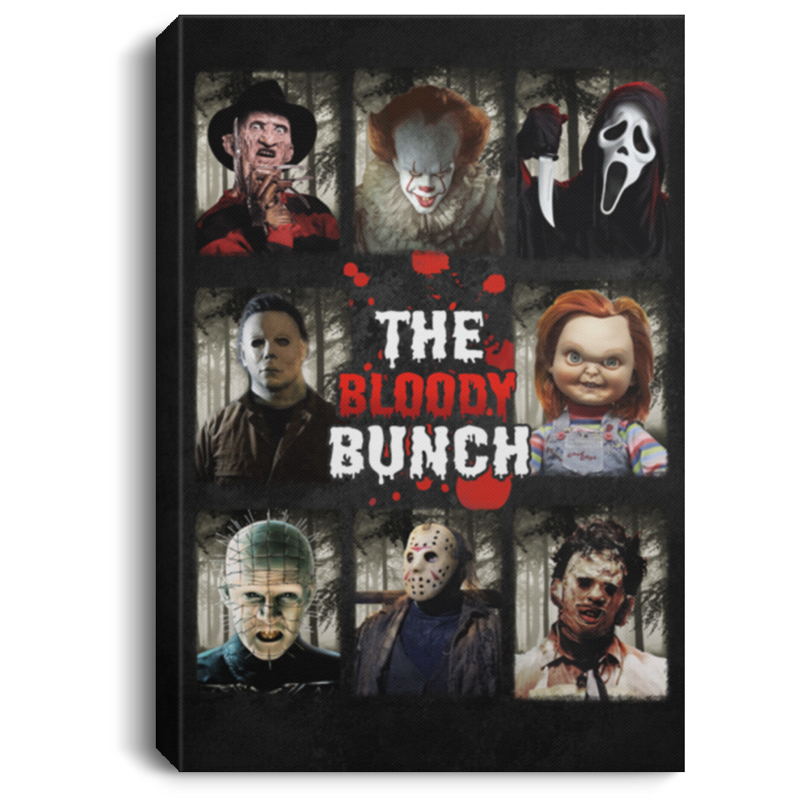 The Bloody Bunch Gallery Wrapped Framed Canvas Prints - Unframed Poster - Home Decor Wall Art, Black, 0.75'' Framed Canvas The Bloody Bunch Gallery Wrapped Framed Canvas Prints - Unframed Poster - Home Decor Wall Art, Black, 0.75'' Framed Canvas