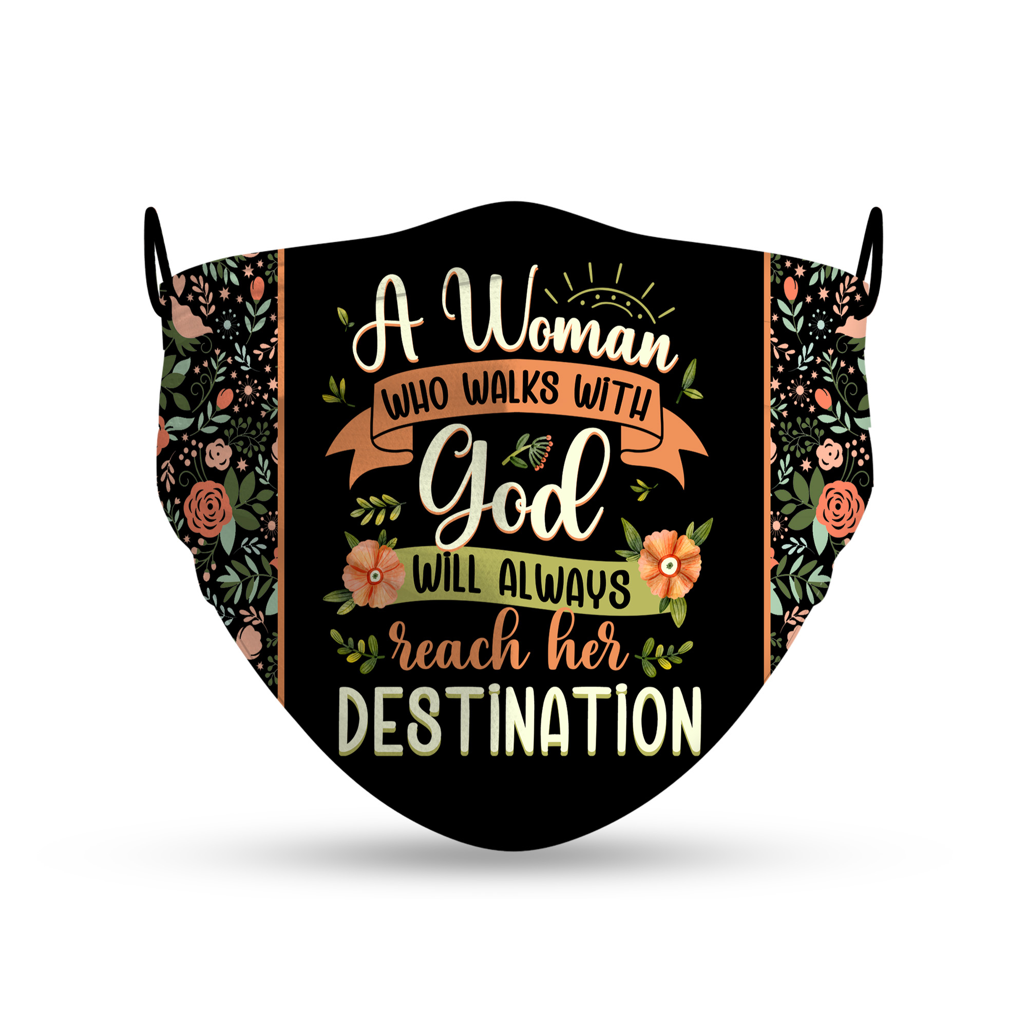 2Th. Woman Walks With God - mask - mockup
