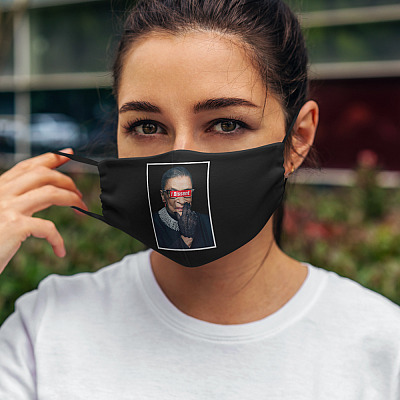 Alternative view of Notorious RBG I Dissent Ruth Bader Ginsburg Fight For The Things Washable Reusable Custom - RBG Cloth Face Mask Cover