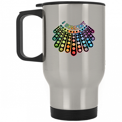 14 oz. Silver Travel Mug