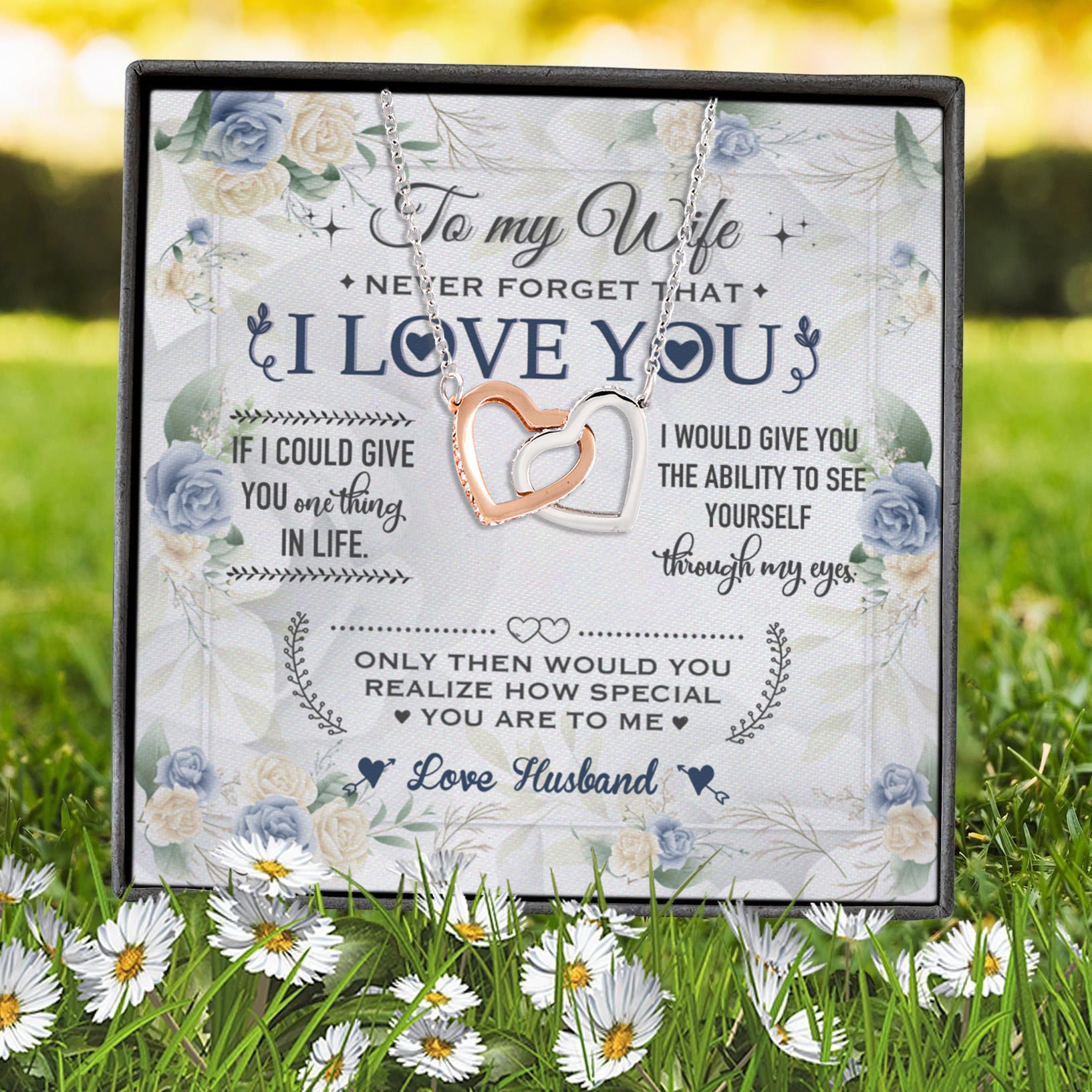 1HP. 1HP. Never Forget That I Love You (4) Interlocking Hearts Necklace 7