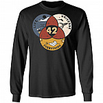 42 The Answer To Life Universe And Everything Hoodie - Sweatshirt - Long Sleeve Shirt, Black, Long Sleeve