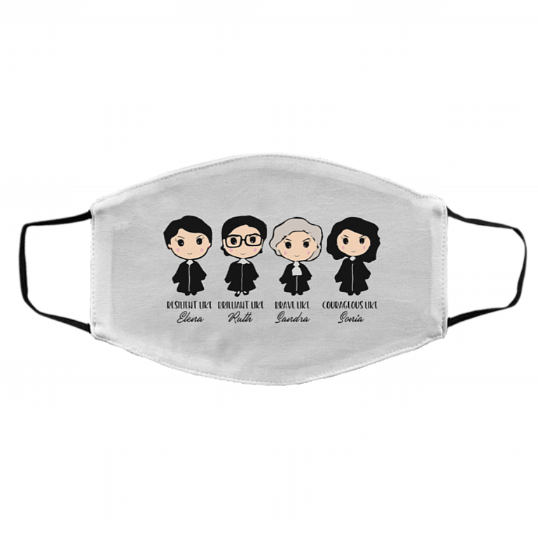 The Supreme Court Washable Reusable Custom - Printed Cloth Face Mask Cover, White, Cloth Face Cover – Medium/Large