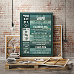 3O. To My Wife Vintage Canvas-mk