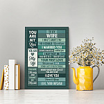 3O. To My Wife Vintage Canvas-mk1