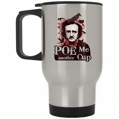 14 oz. Silver Travel Mug