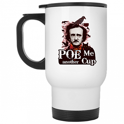 14 oz. White Travel Mug
