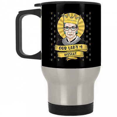 14 oz. Silver Travel Mug