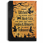 When Witches Go Riding And Black Cats Are Seen Tis Near Halloween Framed Canvas Prints - Unframed Poster, White, 0.75'' Framed Canvas