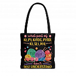 What Part of K2 P2 SL1 M1L Don't you Understand Print Tote Bag - Shoulder Bag - Reusable Grocery Shopping Bag