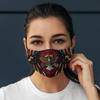 Alternative view of These Color Don't Run They Reload Washable Reusable Custom - Printed Cloth Face Mask Cover