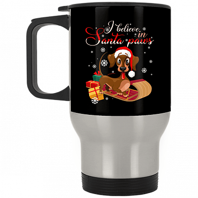 14 oz. Silver Travel Mug