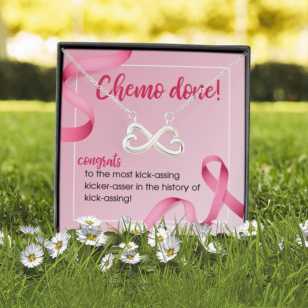 7P. Chemo done - (4) copy Infinity Heart Necklace (Silver) 2