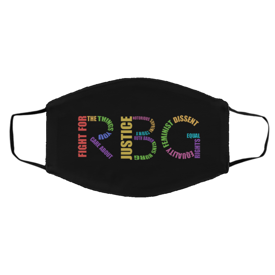Notorious Ruth Bader Ginsburg Fight for the Things You Care About RBG Feminism Washable Reusable Cloth Face Mask, Black, Cloth Face Cover – Medium/Large Notorious Ruth Bader Ginsburg Fight for the Things You Care About RBG Feminism Washable Reusable Cloth Face Mask, Black, Cloth Face Cover – Medium/Large