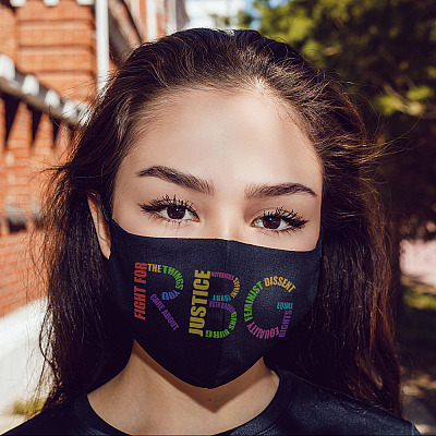 Alternative view of Notorious Ruth Bader Ginsburg Fight for the Things You Care About RBG Feminism Washable Reusable Cloth Face Mask