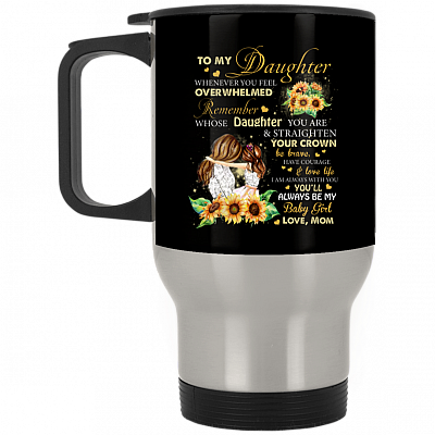 14 oz. Silver Travel Mug