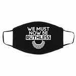 Notorious RBG We Must Now Be Ruthless Washable Reusable Custom - Printed Cloth Face Mask Cover, Black, Cloth Face Cover – Medium/Large