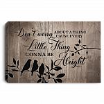 Three Little Birds Don't Worry Gallery Wrapped Framed Canvas Prints – Unframed Poster - Decor Wall Art, White, 0.75'' Framed Canvas Three Little Birds Don't Worry Gallery Wrapped Framed Canvas Prints – Unframed Poster - Decor Wall Art, White, 0.75'' Framed Canvas