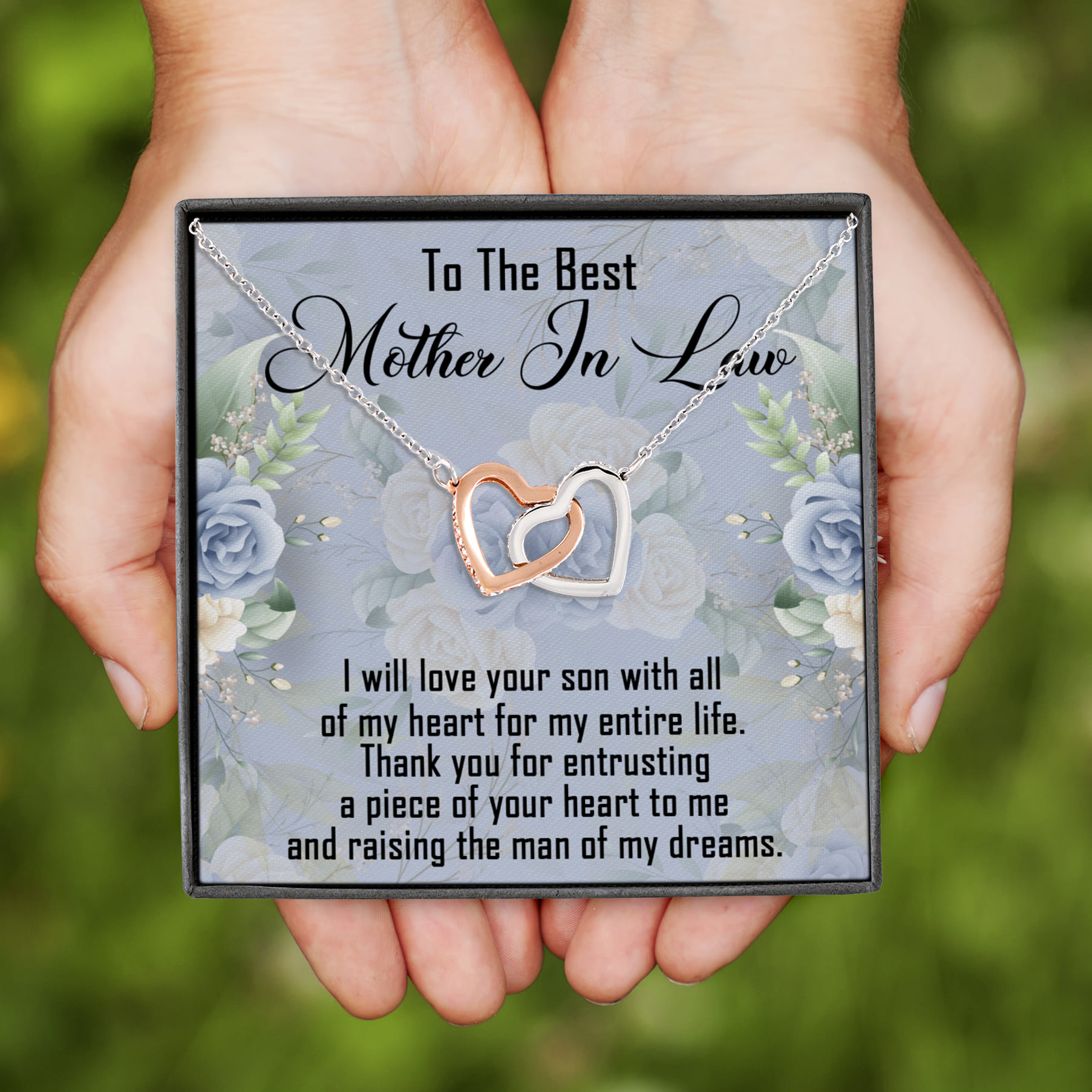 1MH. Mother Of Groom(5) Interlocking Hearts Necklace