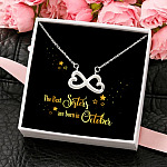 8Th. Best Sister 10 Infinity Heart Necklace (Silver) 4