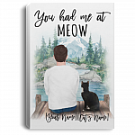 Personalized You Had Me at Meow Gallery Wrapped Framed Canvas Prints - Unframed Poster - Home Decor Wall Art, White, 0.75'' Framed Canvas Personalized You Had Me at Meow Gallery Wrapped Framed Canvas Prints - Unframed Poster - Home Decor Wall Art, White, 0.75'' Framed Canvas