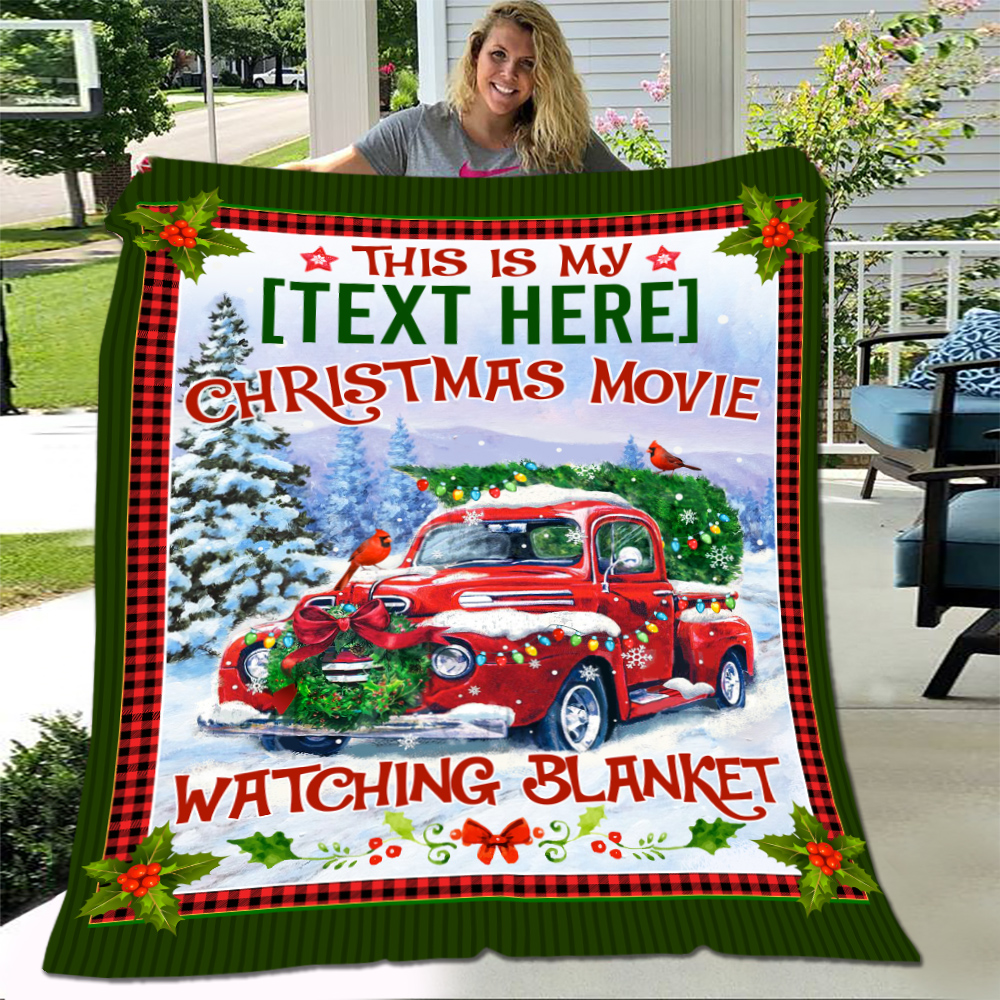 1. Christmas Movie Watching Blanket - mk2 - Bebas #044d00