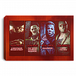 Michael Freddy Jason Leatherface Horror Movies Gallery Wrapped Framed Canvas Print - Unframed Poster Wall Art, White, 0.75'' Framed Canvas Michael Freddy Jason Leatherface Horror Movies Gallery Wrapped Framed Canvas Print - Unframed Poster Wall Art, White, 0.75'' Framed Canvas