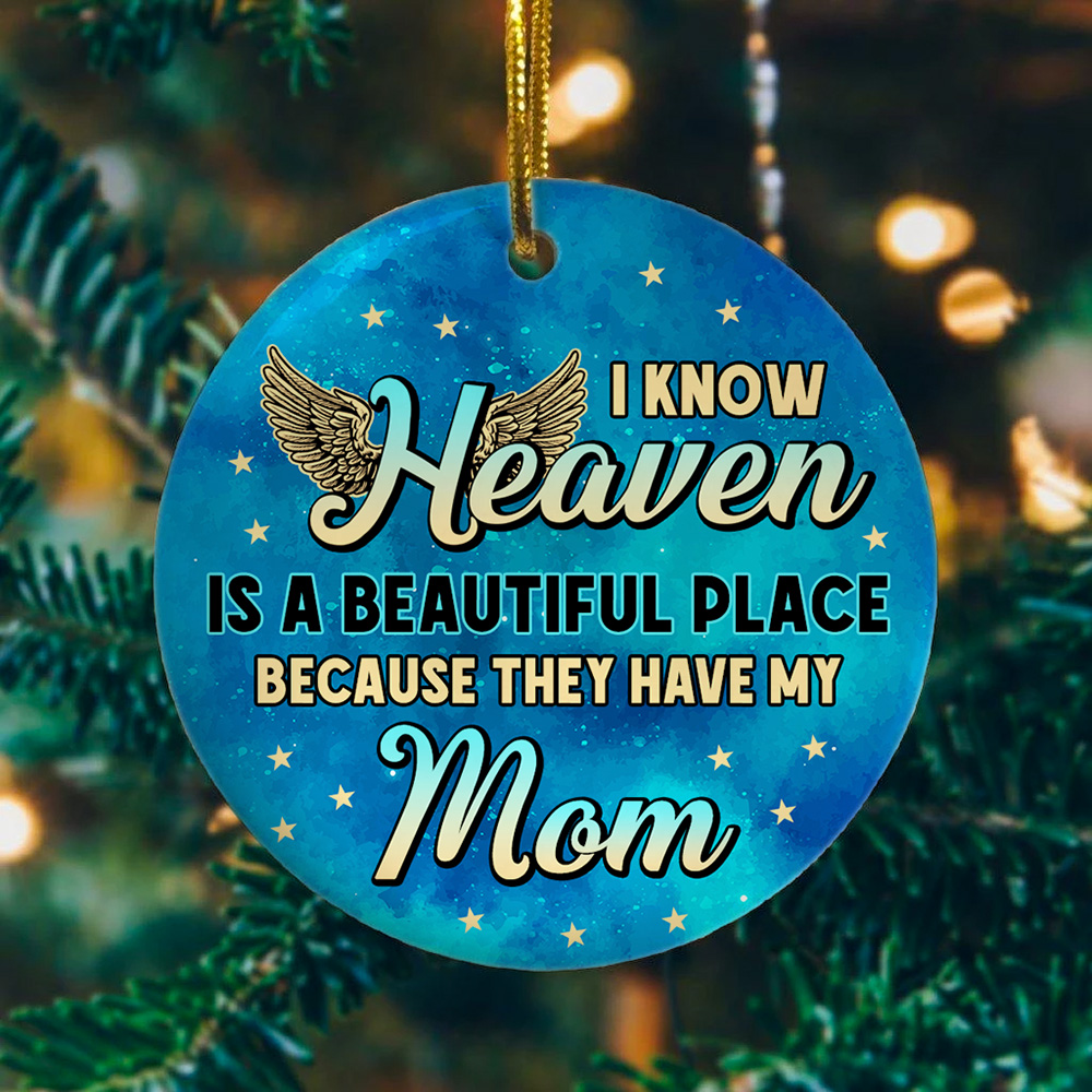 5UT. Beautiful Heaven ornament Mom mk