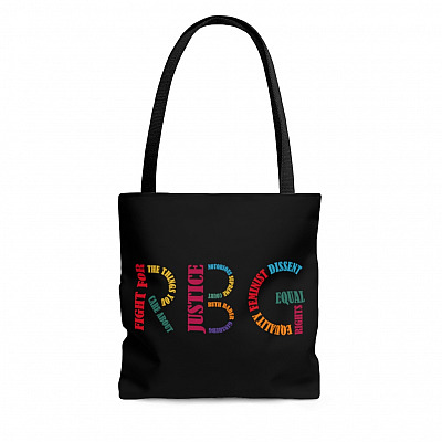 RBG Queen of Justice Ruth Bader Ginsburg All Over Print Tote Bag