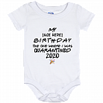 Personalized First Birthday Baby Onesie - Half Birthday Toddler Infant Bodysuit - Baby First Birthday Gift, White, Baby Onesie - 12 Month