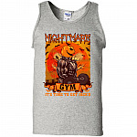 Nightmare Gym It's Time To Get Jacked Funny Jacked Skellington Cotton Tank Top Tee - Funny Halloween Tank Top, Ash, Unisex Tank Top