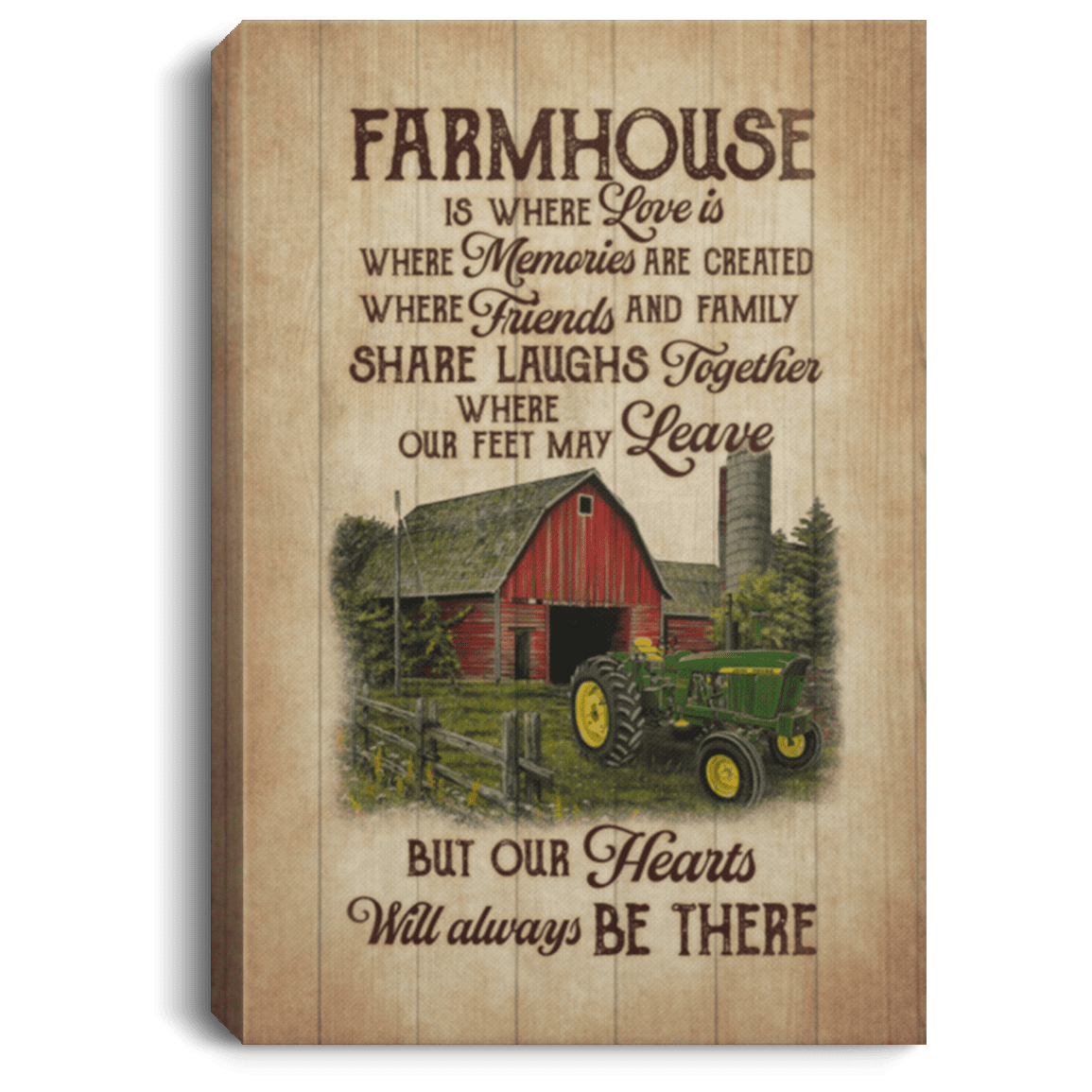 Farmhouse Is Where Love Is Where Memories Are Created Gallery Wrapped Framed Canvas Prints - Unframed Poster, White, 0.75'' Framed Canvas Farmhouse Is Where Love Is Where Memories Are Created Gallery Wrapped Framed Canvas Prints - Unframed Poster, White, 0.75'' Framed Canvas