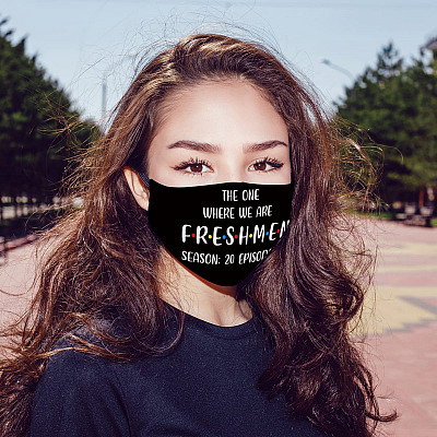 Alternative view of The One Where We Are Freshmen Season 20 Episode 24 Washable Reusable Custom - Cloth Face Mask Cover