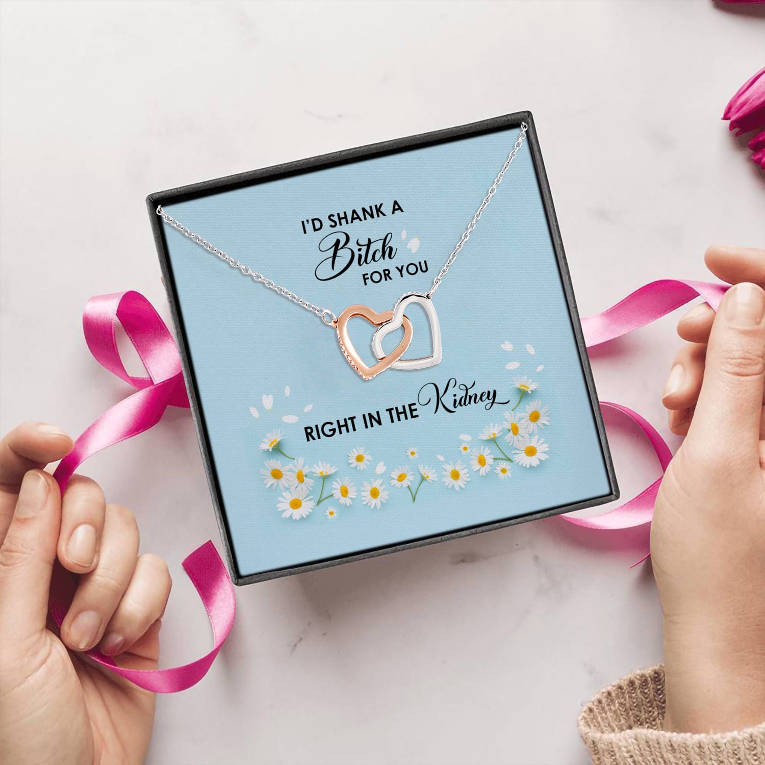 14P. Shank kidney(4) Interlocking Hearts Necklace 5