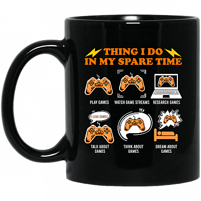 11 oz. Black Mug