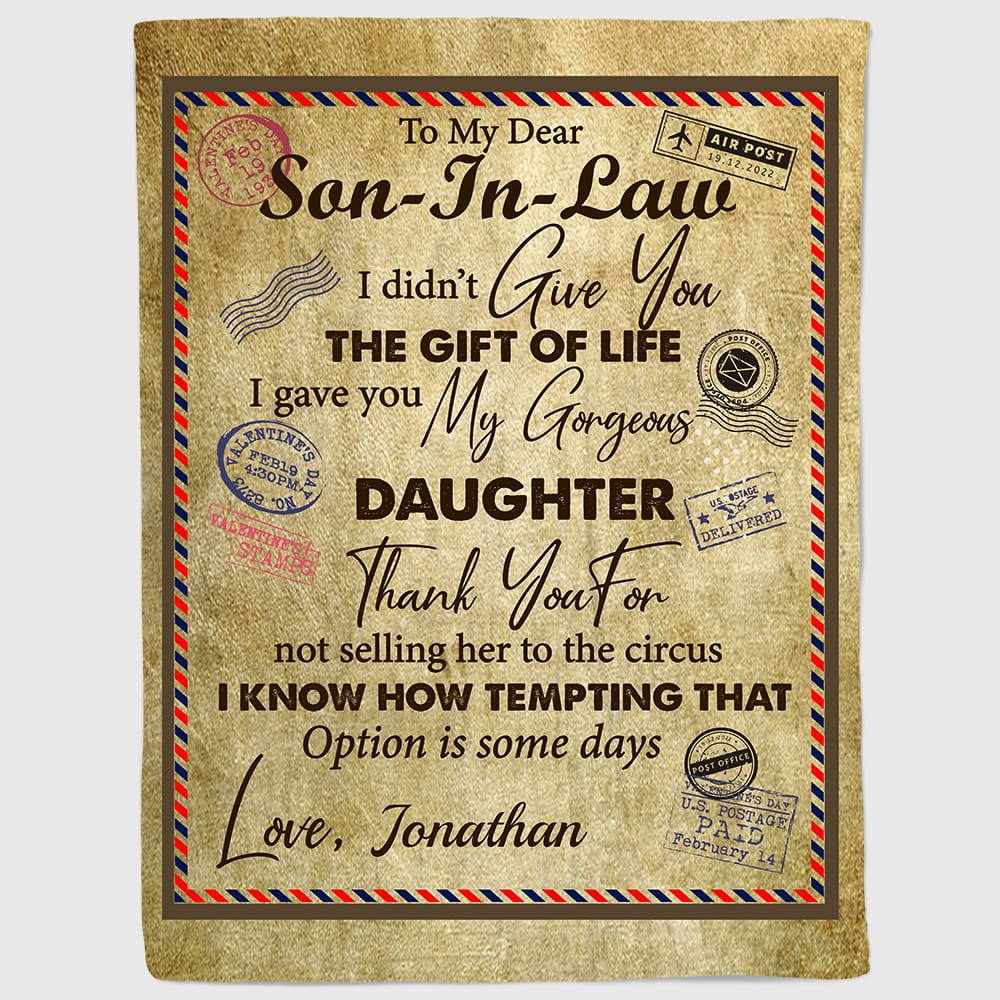 12O.Son In Law Letter Son-In-Law mk2