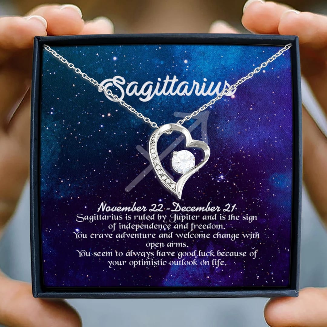 22 HG. Leo Horoscope_11 Forever Love Necklace (Silver) 3