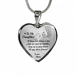 To My Daughter If There Ever Comes A Day When We Can’t Be Together Christopher Robin Heart Pendant Necklace - Heart Luxury Necklace (Silver)