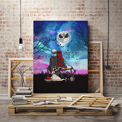 Alternative view of We Are Simply Meant To Be Gallery Wrapped Framed Canvas Prints - Unframed Poster - Jack Skelling-ton Wall Art