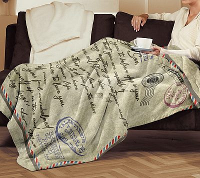 Alternative view of Mom to My Son I Want You to Believe Deep in Your Heart Letter Fleece Blanket - Premium Sherpa Blanket