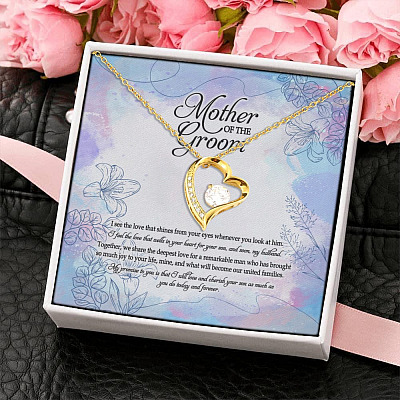Mother Of The Groom I Promise To You Is That I Will Love Your Son As Much As You Do Forever Love Necklace